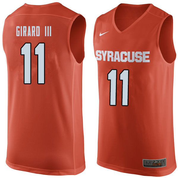 Men #11 Joseph Girard III Syracuse Orange College Basketball Jerseys Sale-Orange